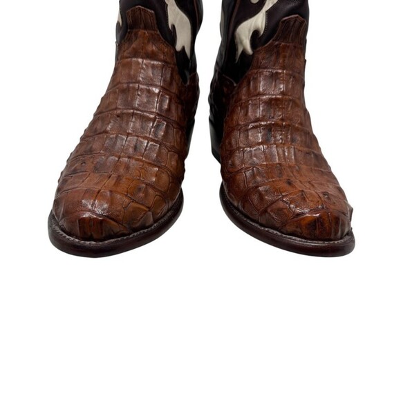 Tecovas Birthday Mens Cowboy Boots IX 9.5 EE Ltd  Hornback Alligator western NEW main image 13
